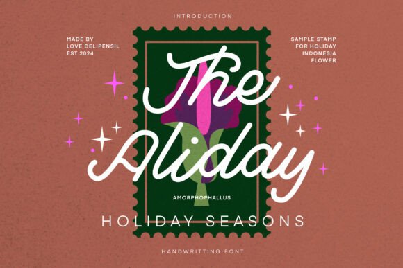 Aliday Typeface: A Festive Script for Branding