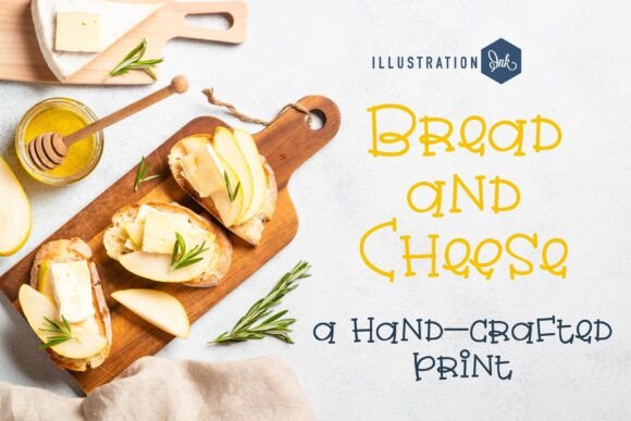 Bread and Cheese: A Whimsical Handwritten Font for Crafters