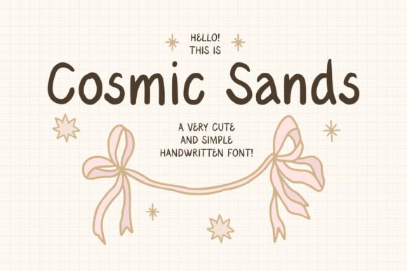 Cosmic Sands: A Handwritten Font for Bold Branding