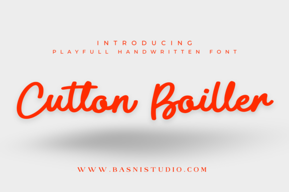 Cutton Boiller: A Handwritten Typeface for Editorial Charm