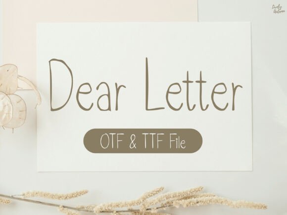 Dearletter: A Handwritten Font for Makers