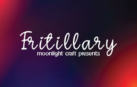 Fritillary: A Handwritten Font for Modern Web Design