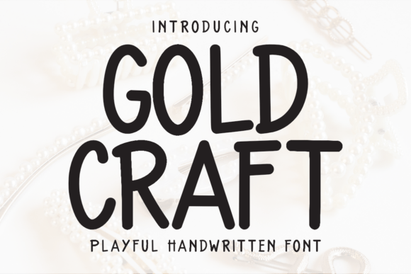 Gold Craft Font: A Handwritten Touch for Branding