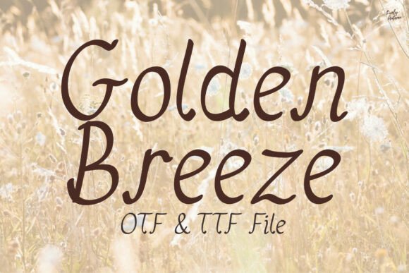 Golden Breeze: A Soft Script Typeface for Authentic Branding