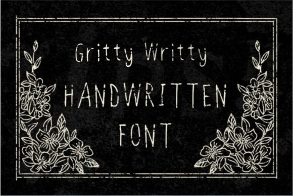 Gritty Writty: A Handwritten Font for Bold Brands