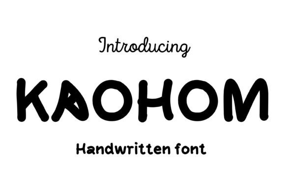 Kaohom Font: A Friendly Typeface for Small Business Branding