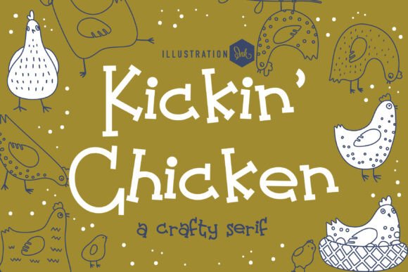 Kickin Chicken: A Whimsical Typeface for Digital Design