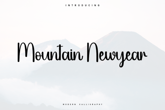 Mountain Newyear: A Sweet Handwritten Font for Makers