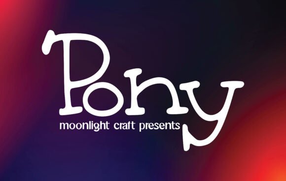 Pony: A Handwritten Typeface for Editorial Design