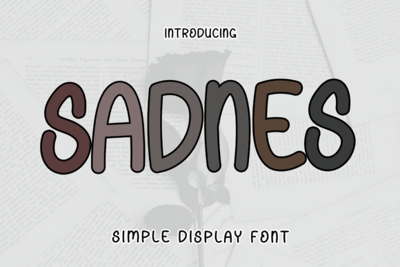 Sadnes: A Playful Script Font for Editorial Joy