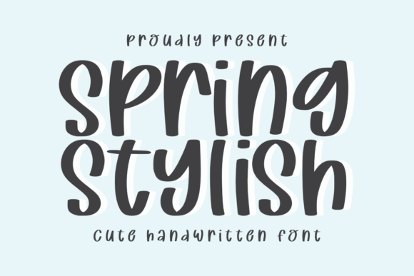 Spring Stylish: A Playful Script Font for Editorial Design
