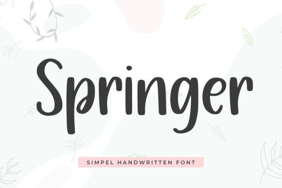 Springer: A Handwritten Font for Strong Branding