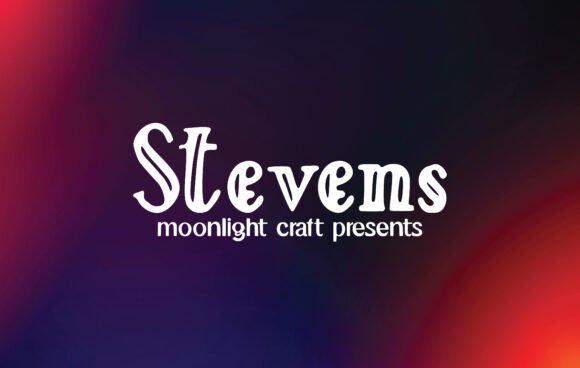 Stevens: A Handwritten Font for Digital Design