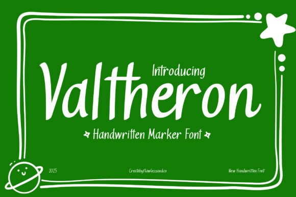 Valtheron: A Handwritten Font for Authentic Branding