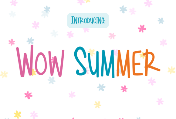 Wow Summer Font for Bright Branding