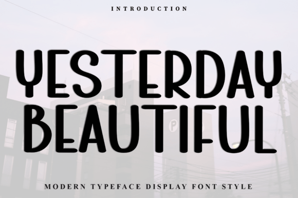 Yesterday Beautiful Font for Web Designers